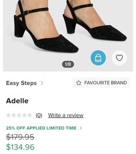 Original Adelle Sparkly Black Heels