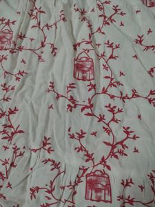 White &amp; Pink Floral Printed Flared Maxi Skirt