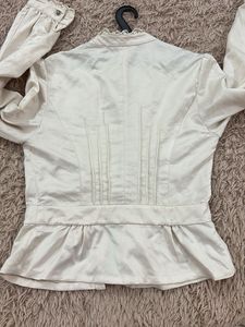 Elegant Ruffle Front Blouse