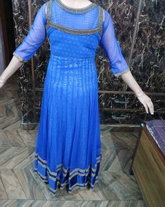 Royal Blue Anarkali Suit