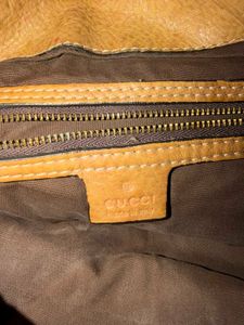 gucci Chic Brown Leather Hobo Bag