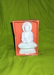 White Buddha Statue Idol Showpiece God Home Decor