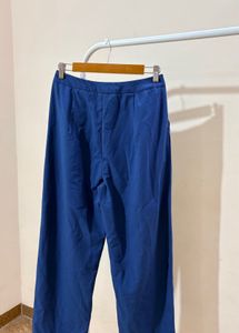 Elegant Blue Wide-Leg Trousers