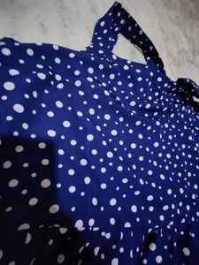Blue Polka Dot Dress