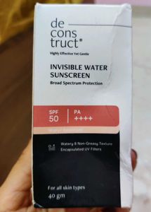 Deconstruct Invisible Water Sunscreen SPF 50