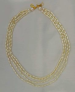 Rice Pearl Strand Necklace(Free delivery)