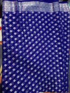 Elegant Blue Banarasi Saree with blouse piece