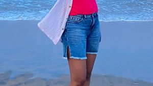 Blue Denim Cut-Off Shorts