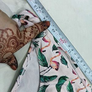 ❤️‍🔥 Flamingo Print Tie-Side Bikini Bottoms