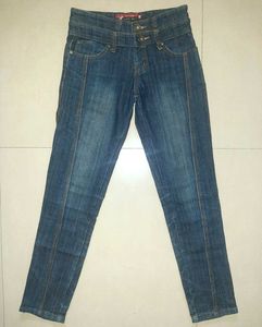 Timeless Dark Blue Denim | Mid-Rise Slim-Fit Jeans