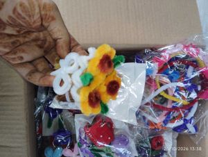 Handmade flower keychain