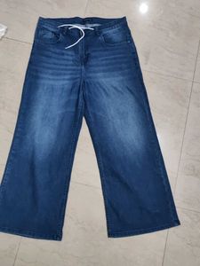 Wide Leg Denim Jeans