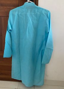 Sky Blue Cotton Kurta