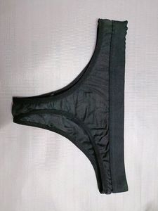 Selfcare Black Thong Panty