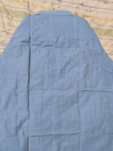 Men's Blue Striped Casual Shirt