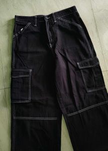 New H&amp;m Wide Cargo Jeans