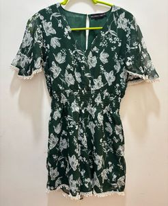 Bellissimo Caro Romper With Smocked Waist