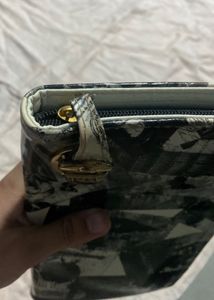 Eiffel Tower Print Wallet Clutch