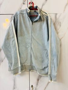 Sky Blue Jacket Very Thick For Winters
