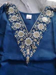 Elegant Teal Kurta Set with Dupatta
