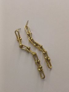 Gold-Tone Chain Link Dangle Earrings