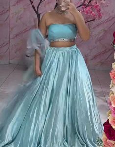 Powder Blue Lehenga Choli Set