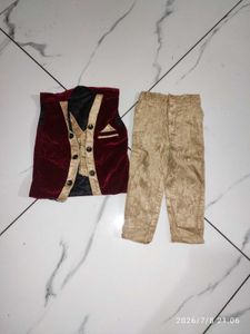 Kids Velvet Jacket And Pent