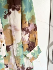 Printed Shirt Dress