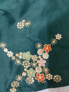 Emerald Green Embroidered Kurta