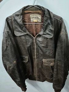 Vintage FiORI Leather Bomber Jacket