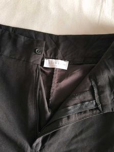 Black Wide Leg Pants with side slits
