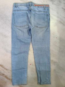 Mid Waist Straight Jeans