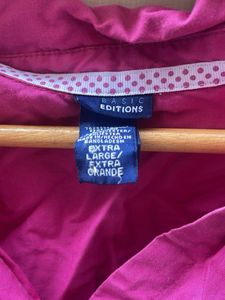 Sleeveless Pink Button-Up Shirt