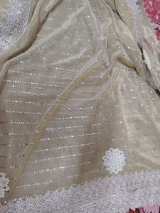Elegant Sequin Embellished saree