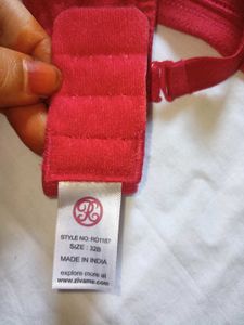 Rosaline By Zivame Cotton Pinteresty Red Bra