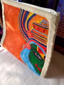 Handpainted Kathakali Pouch Bag