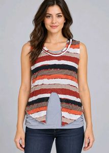 Striped Sleeveless Tank Top