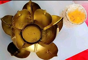 Lotus Flower Candle Holder Set of Two