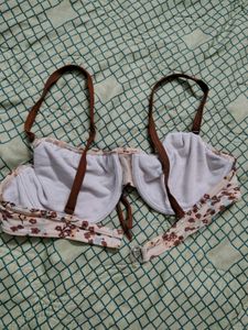 Floral Print Bikini Top Bra Cute femme