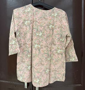 Pastel Paisley Print Tunic Top