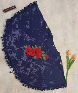 Pinteresty Blue Cape Top