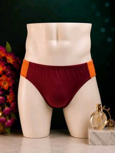 🇳🇿💫🎀Men's Maroon & Orange Briefs