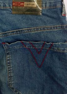 Unique Blue Denim Jeans