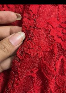 Stunning Red Lace Gown