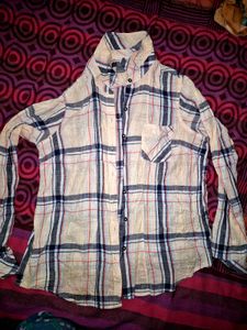 Plaid Button-Up Shirt