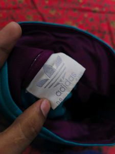 adidas vintage Track Jacket Teal Purple