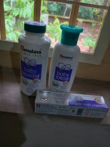 Unopened New Himalaya Baby Lotion, Rash Cream, Baby Powder