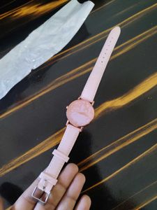 Chic Pink Floral Dial Watch