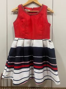 Women’s Fit And Flared Cute Mini Red Dress