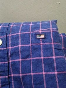 Men's Blue &amp; Pink Checkered Shirt